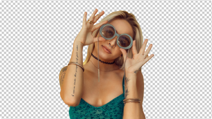 Remove all of one color from portrait image