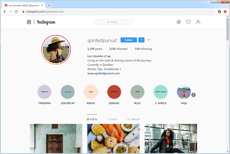 browse instagram on chrome - how to see following on instagram pc