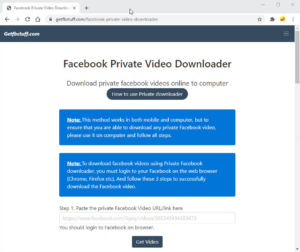 private facebook video downloader