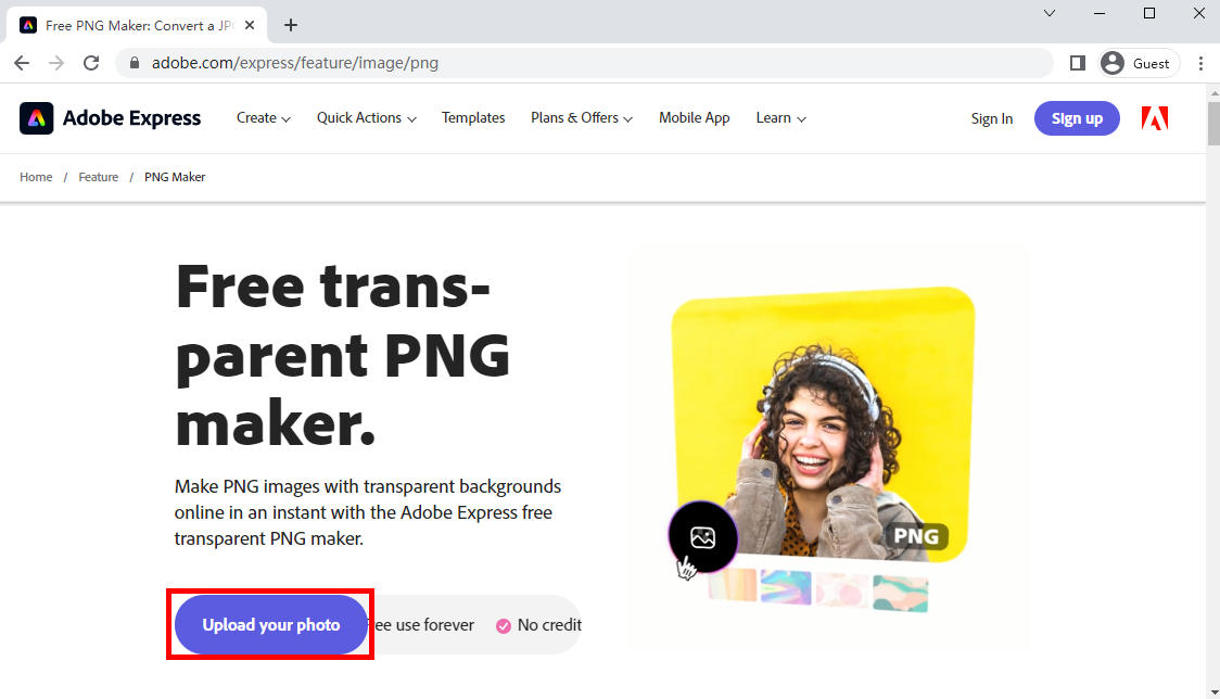 Free PNG Maker  Create a Transparent PNG Online - PixCut