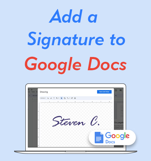 Agregar una firma a Google Docs